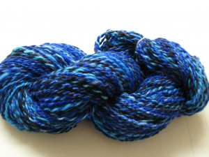 Lone Star Roving Becomes a Plied Skein